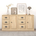 Sideboards 2 Stk. Sonoma-Eiche Holzwerkstoff