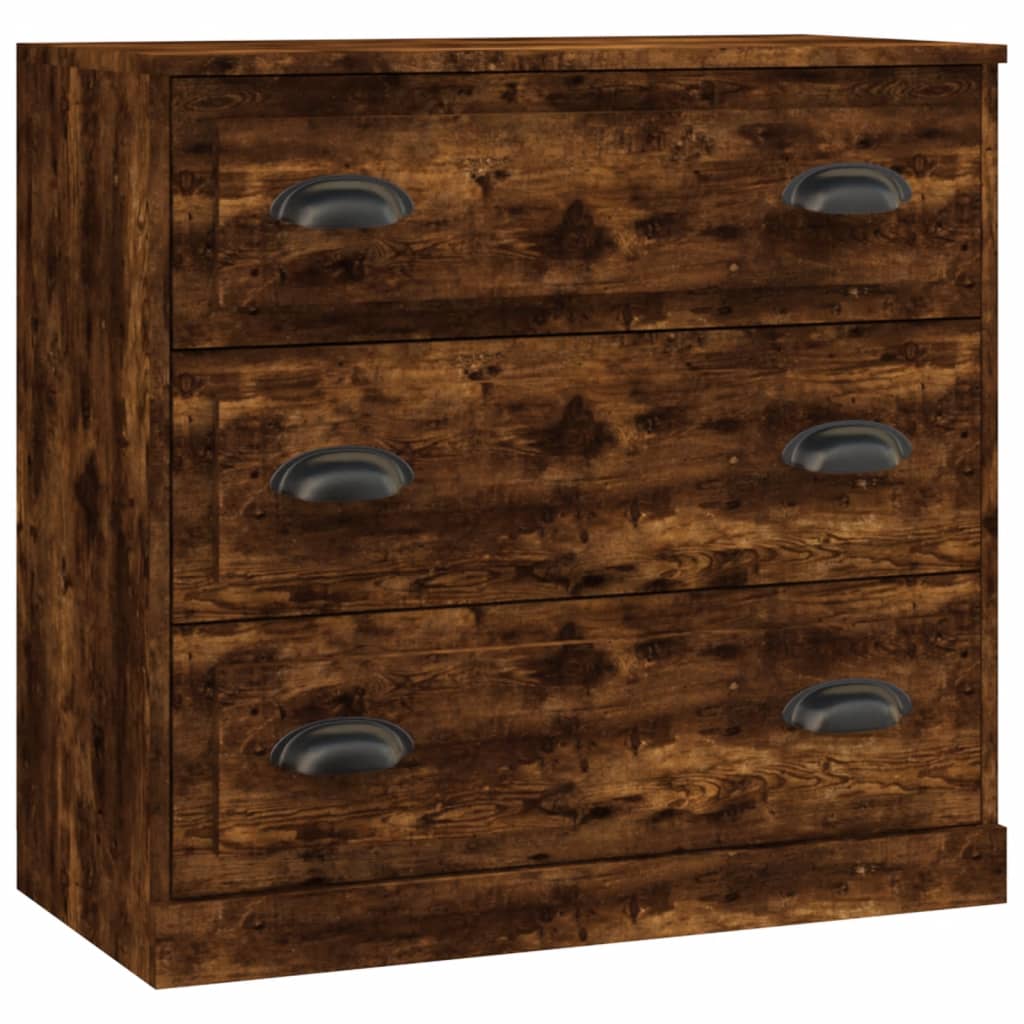 Sideboards 2 Stk. Räuchereiche Holzwerkstoff