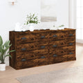 Sideboards 2 Stk. Räuchereiche Holzwerkstoff