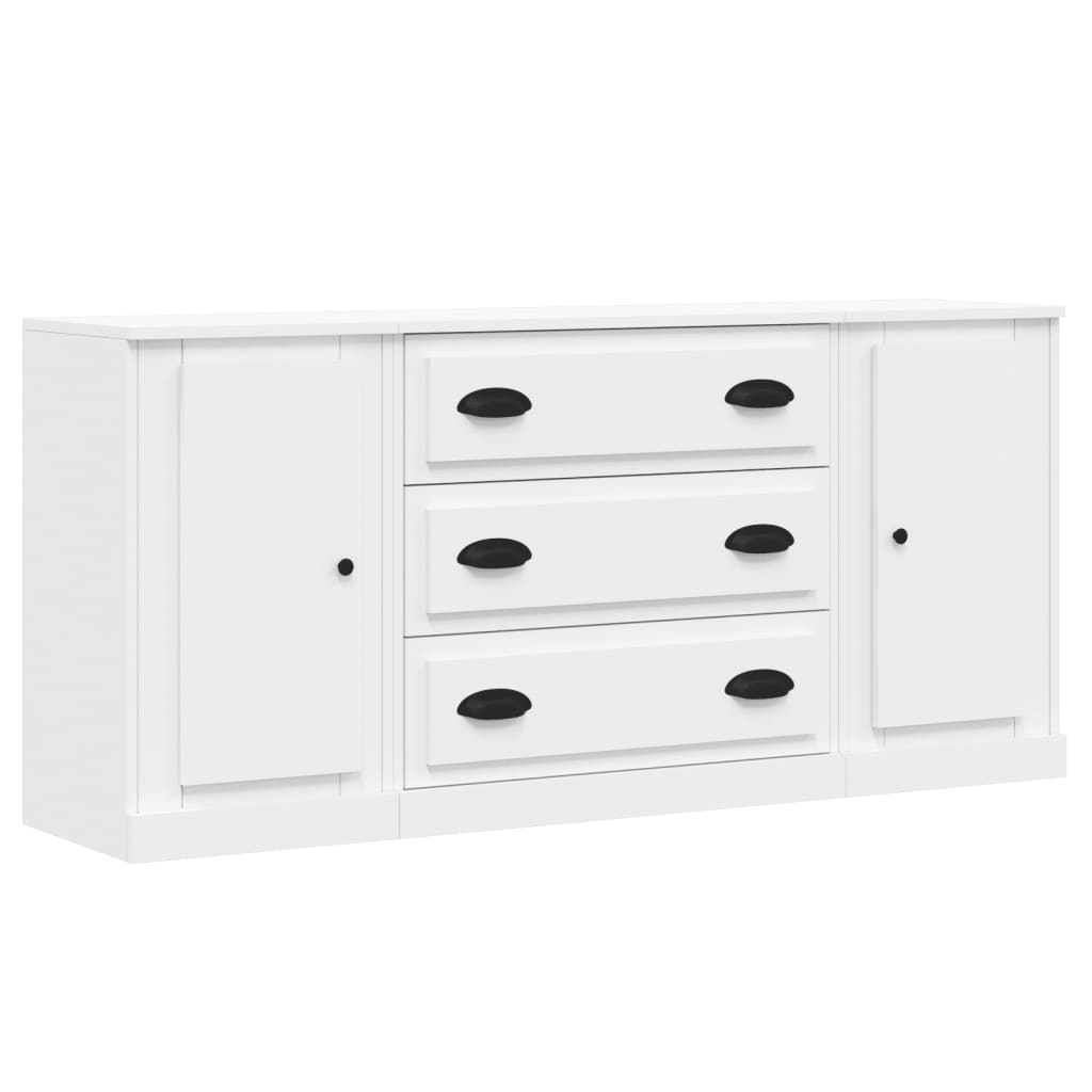 Sideboards 3 Stk. Weiß Holzwerkstoff