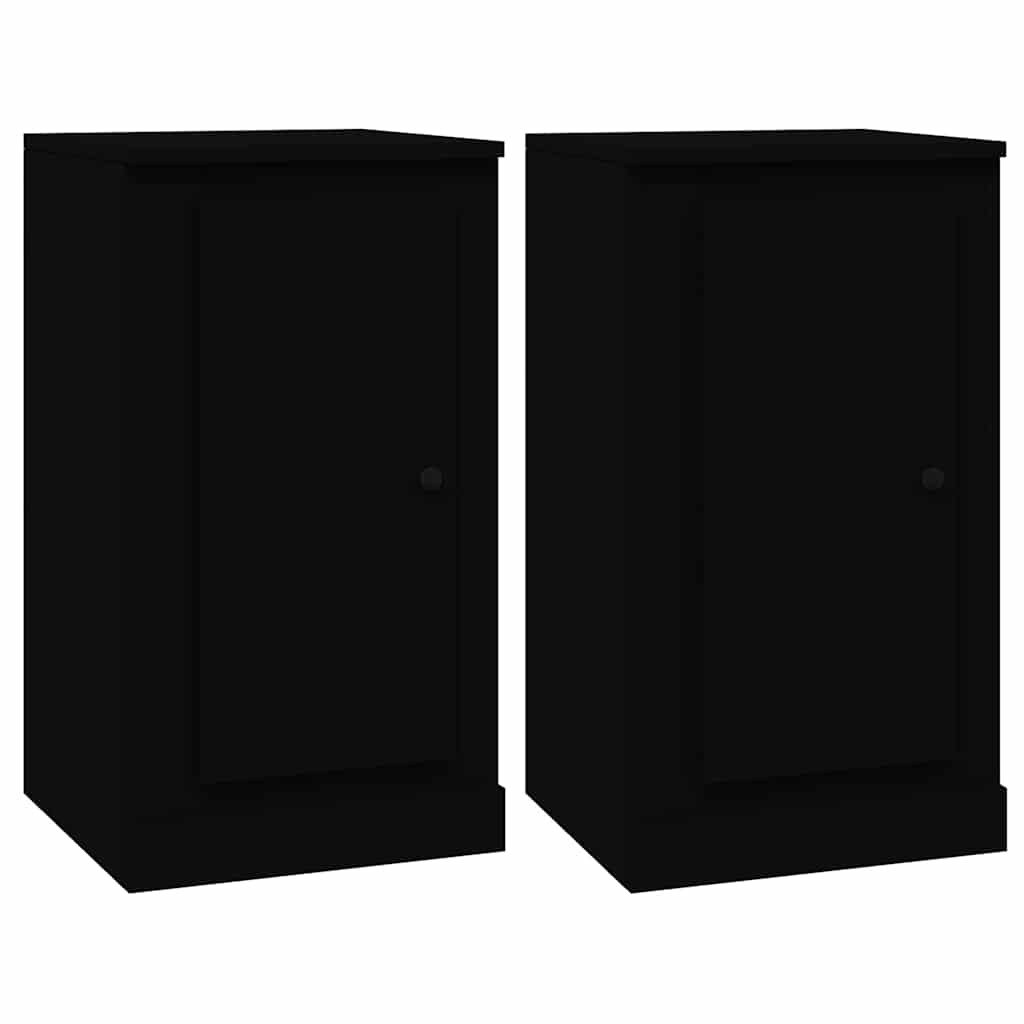 Sideboards 3 Stk. Schwarz Holzwerkstoff