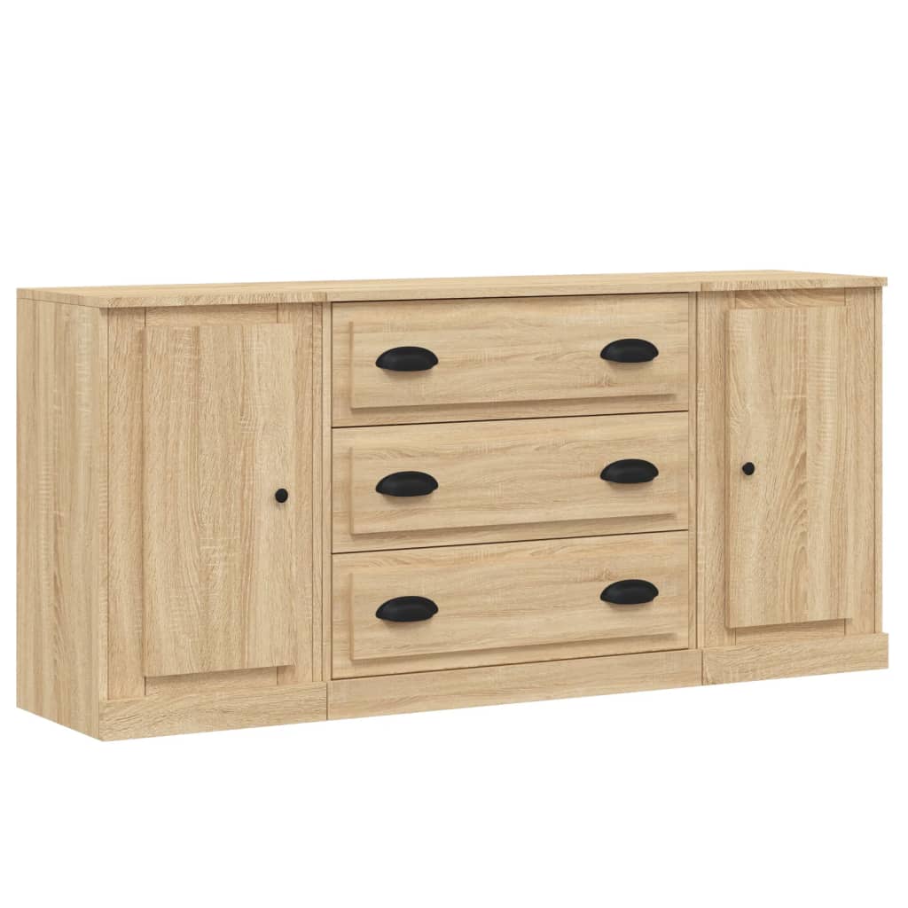 Sideboards 3 Stk. Sonoma-Eiche Holzwerkstoff