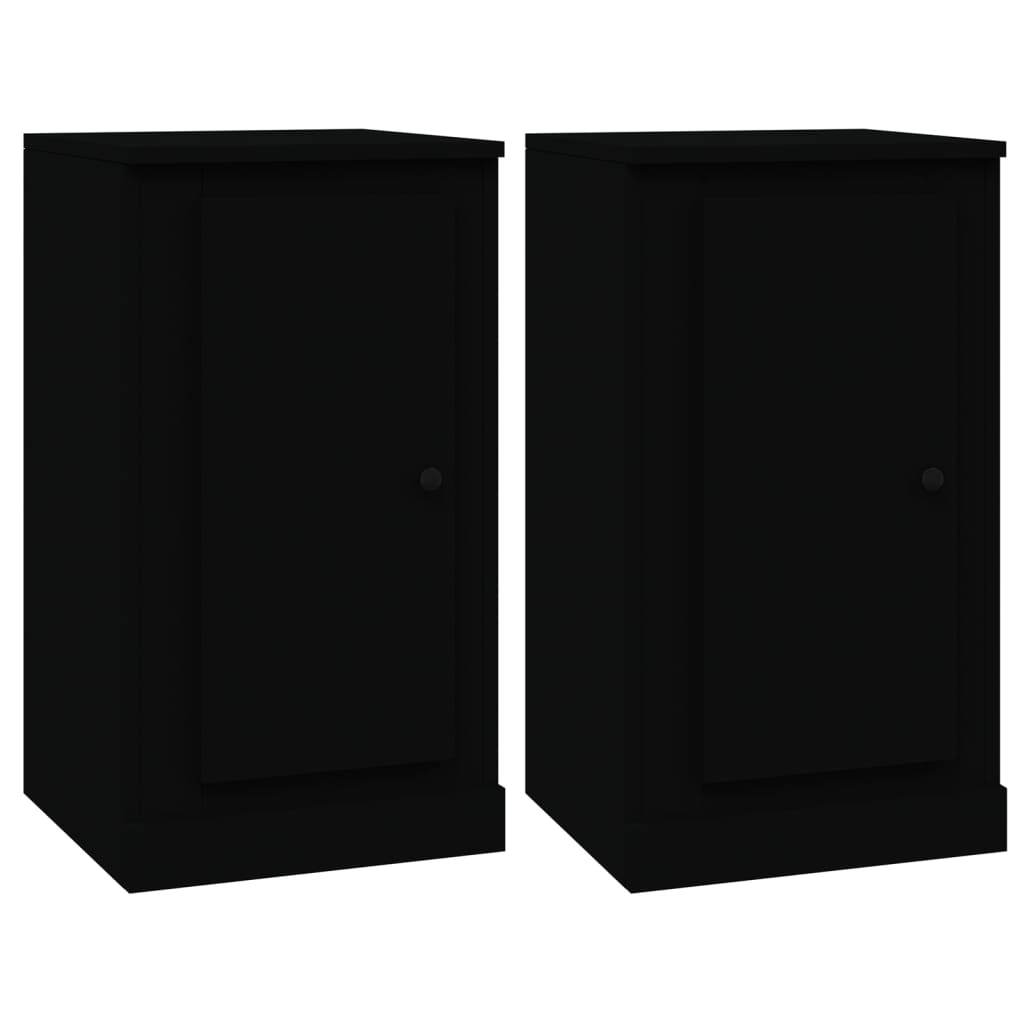 Sideboards 3 Stk. Schwarz Holzwerkstoff