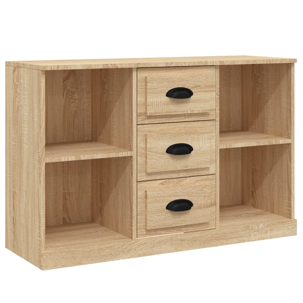 Sideboards 3 Stk. Sonoma-Eiche Holzwerkstoff
