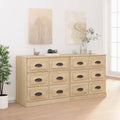 Sideboards 2 Stk. Sonoma-Eiche Holzwerkstoff