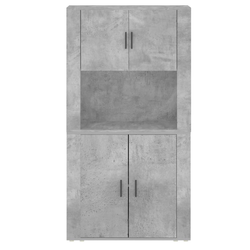 Highboard Betongrau Holzwerkstoff