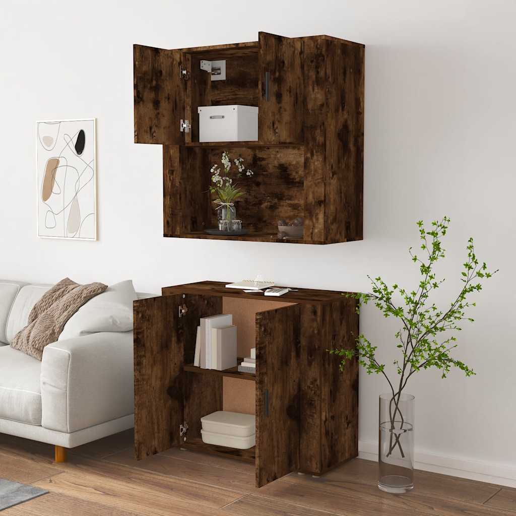 Highboard Räuchereiche Holzwerkstoff