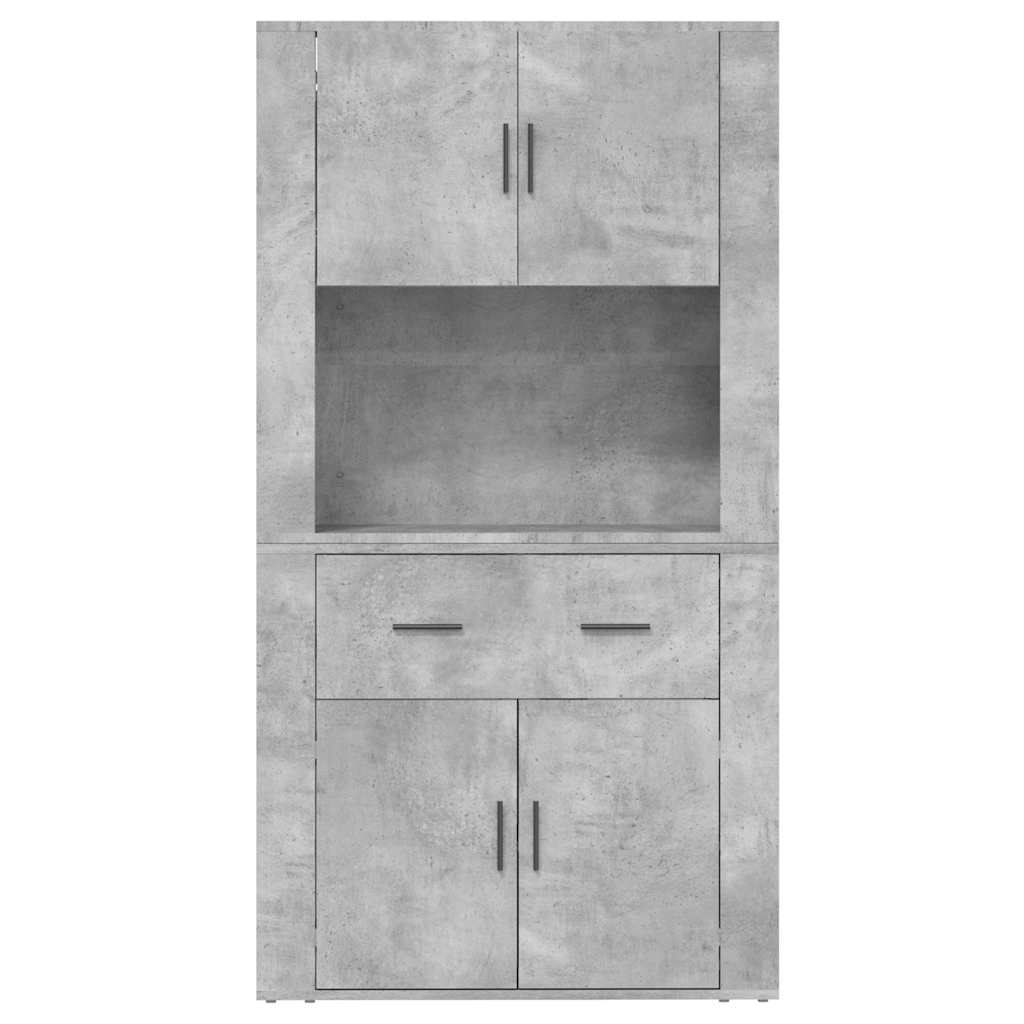 Highboard Betongrau Holzwerkstoff