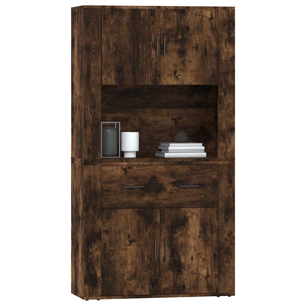 Highboard Räuchereiche Holzwerkstoff