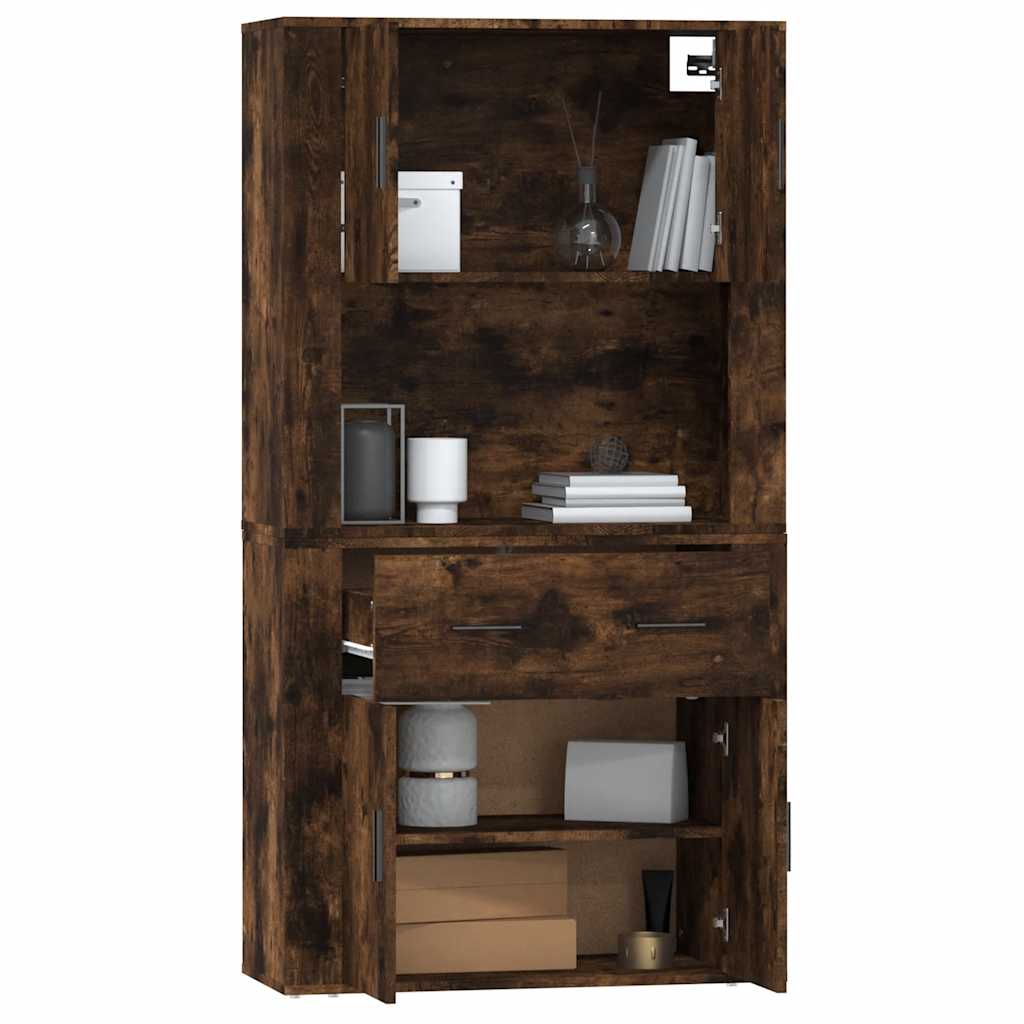 Highboard Räuchereiche Holzwerkstoff