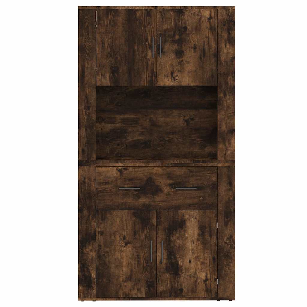 Highboard Räuchereiche Holzwerkstoff
