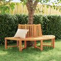 Baumbank Halbrund Ø201 cm Massivholz Teak