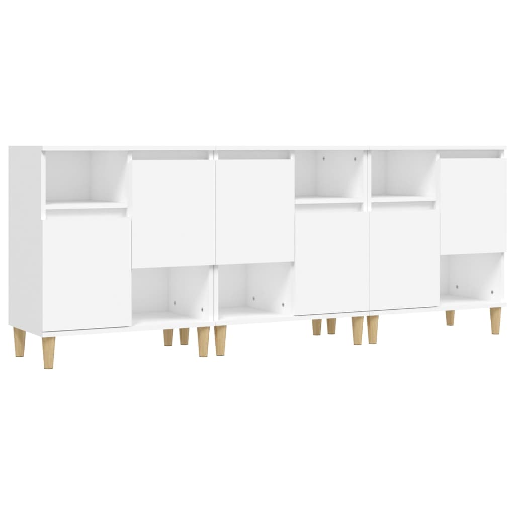 Sideboards 3 Stk. Weiß 60x35x70 cm Holzwerkstoff
