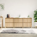Sideboards 3 Stk. Sonoma-Eiche 60x35x70 cm Holzwerkstoff