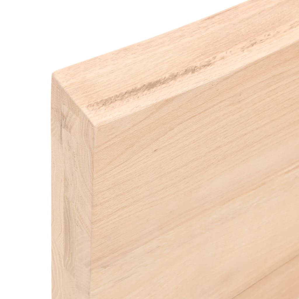 Tischplatte 60x40x(2-6) cm Massivholz Eiche Unbehandelt
