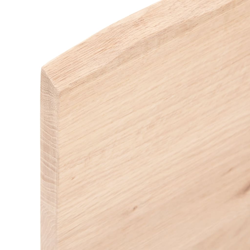 Tischplatte 60x50x2 cm Massivholz Eiche Unbehandelt