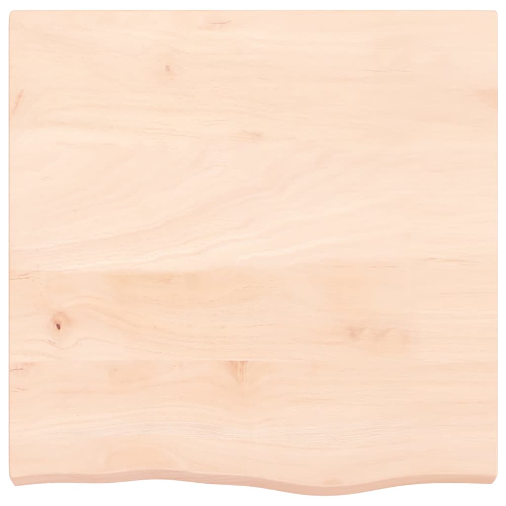 Tischplatte 60x60x(2-6) cm Massivholz Eiche Unbehandelt