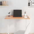 Tischplatte Hellbraun 80x40x2 cm Massivholz Eiche Behandelt