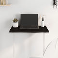 Tischplatte Dunkelbraun 60x50x2 cm Massivholz Eiche Behandelt