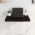 Tischplatte Dunkelbraun 60x60x(2-6)cm Massivholz Eiche