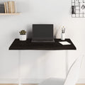 Tischplatte Dunkelbraun 80x60x2 cm Massivholz Eiche Behandelt