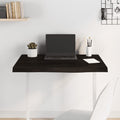Tischplatte Dunkelbraun 80x60x(2-6)cm Massivholz Eiche