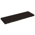 Tischplatte Dunkelbraun 120x40x(2-6)cm Massivholz Eiche