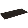 Tischplatte Dunkelbraun 140x60x(2-6)cm Massivholz Eiche
