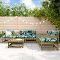 6-tlg. Garten-Lounge-Set mit Kissen Imprägniertes Kiefernholz