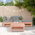 4-tlg. Garten-Lounge-Set mit Kissen Massivholz Douglasie