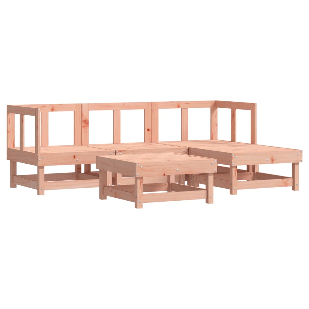 5-tlg. Garten-Lounge-Set Massivholz Douglasie