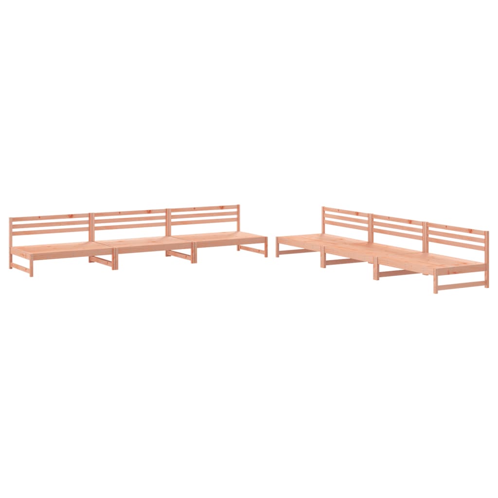 6-tlg. Garten-Lounge-Set Massivholz Douglasie