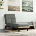 Chaiselongue Dunkelgrau Stoff