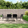7-tlg. Garten-Essgruppe Poly Rattan und Stahl