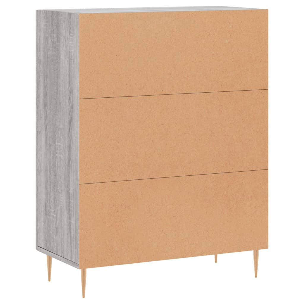 Sideboard Grau Sonoma 69,5x34x90 cm Holzwerkstoff