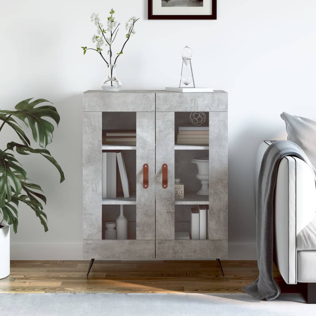 Sideboard Betongrau 69,5x34x90 cm Holzwerkstoff