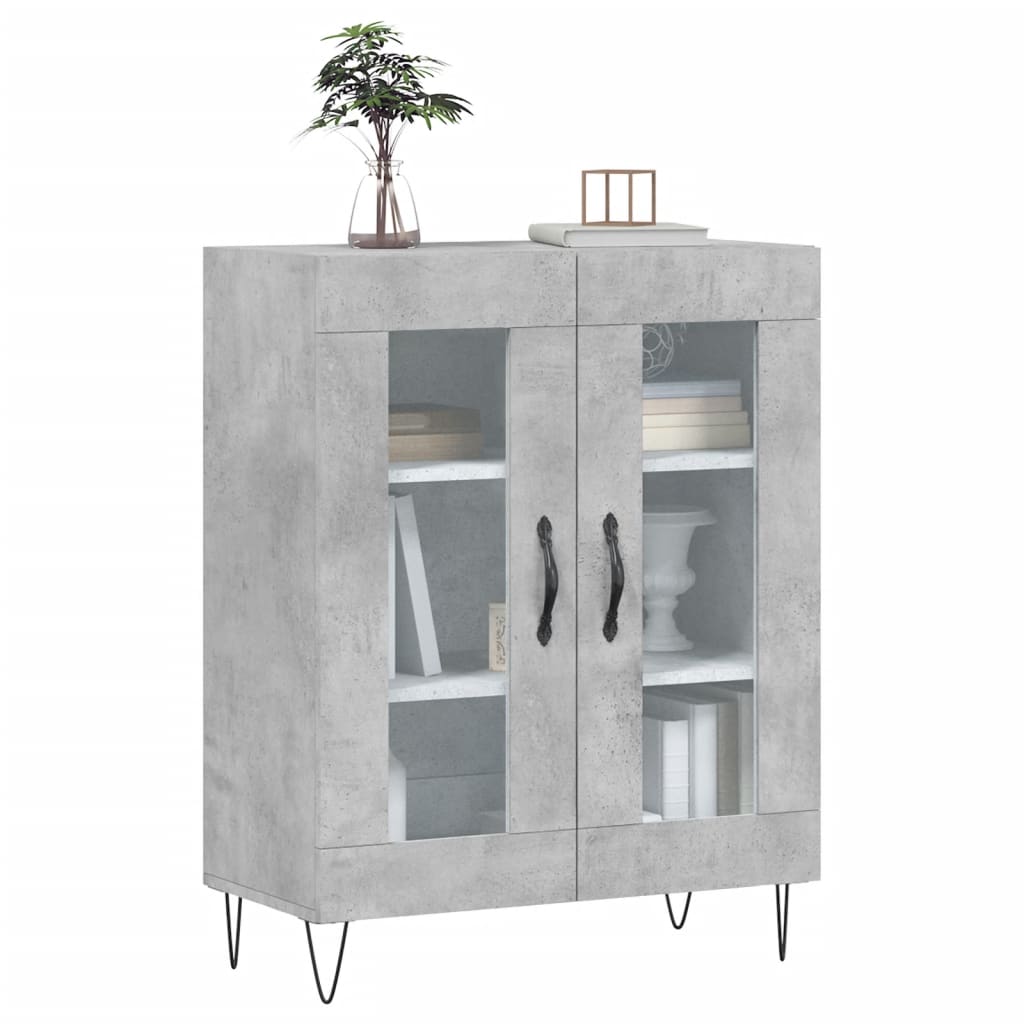Sideboard Betongrau 69,5x34x90 cm Holzwerkstoff