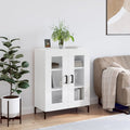 Sideboard Hochglanz-Weiß 69,5x34x90 cm Holzwerkstoff