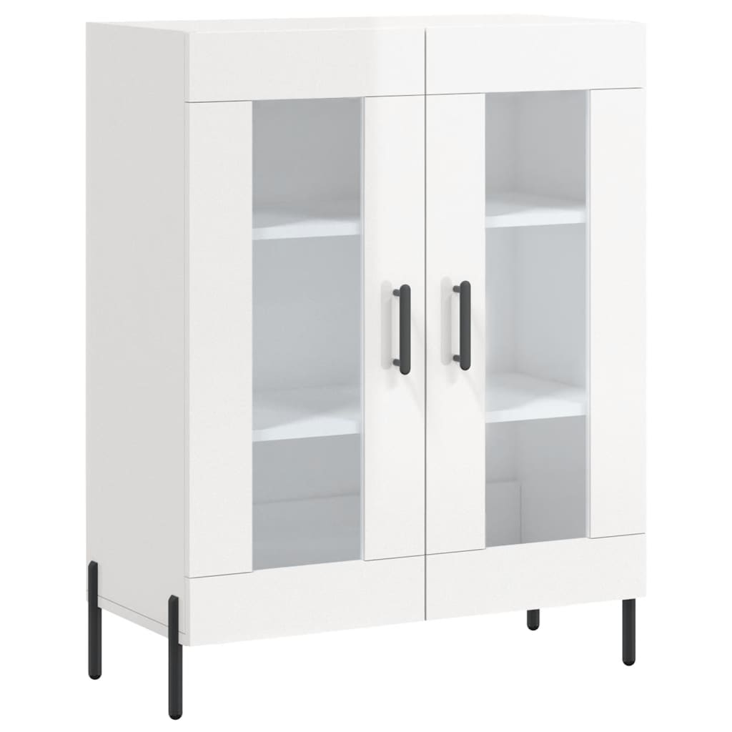 Sideboard Hochglanz-Weiß 69,5x34x90 cm Holzwerkstoff