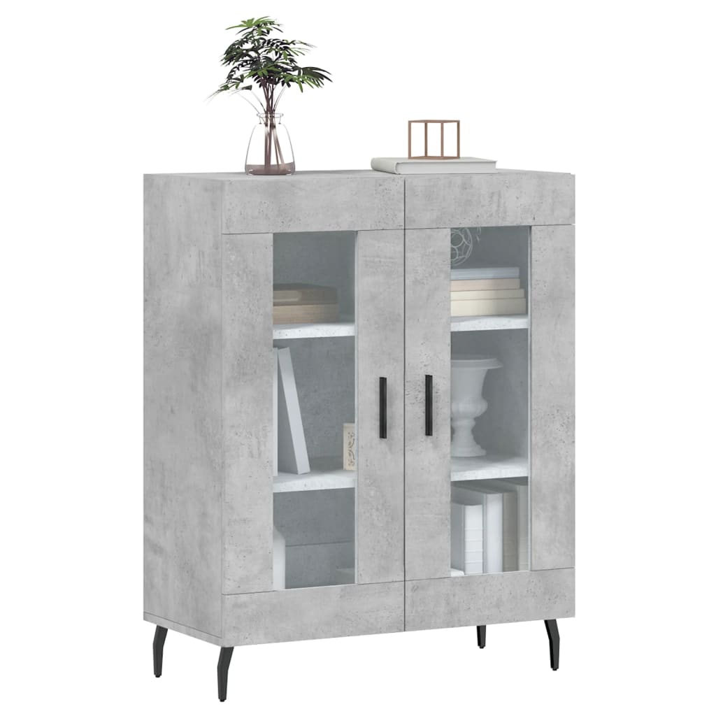 Sideboard Betongrau 69,5x34x90 cm Holzwerkstoff
