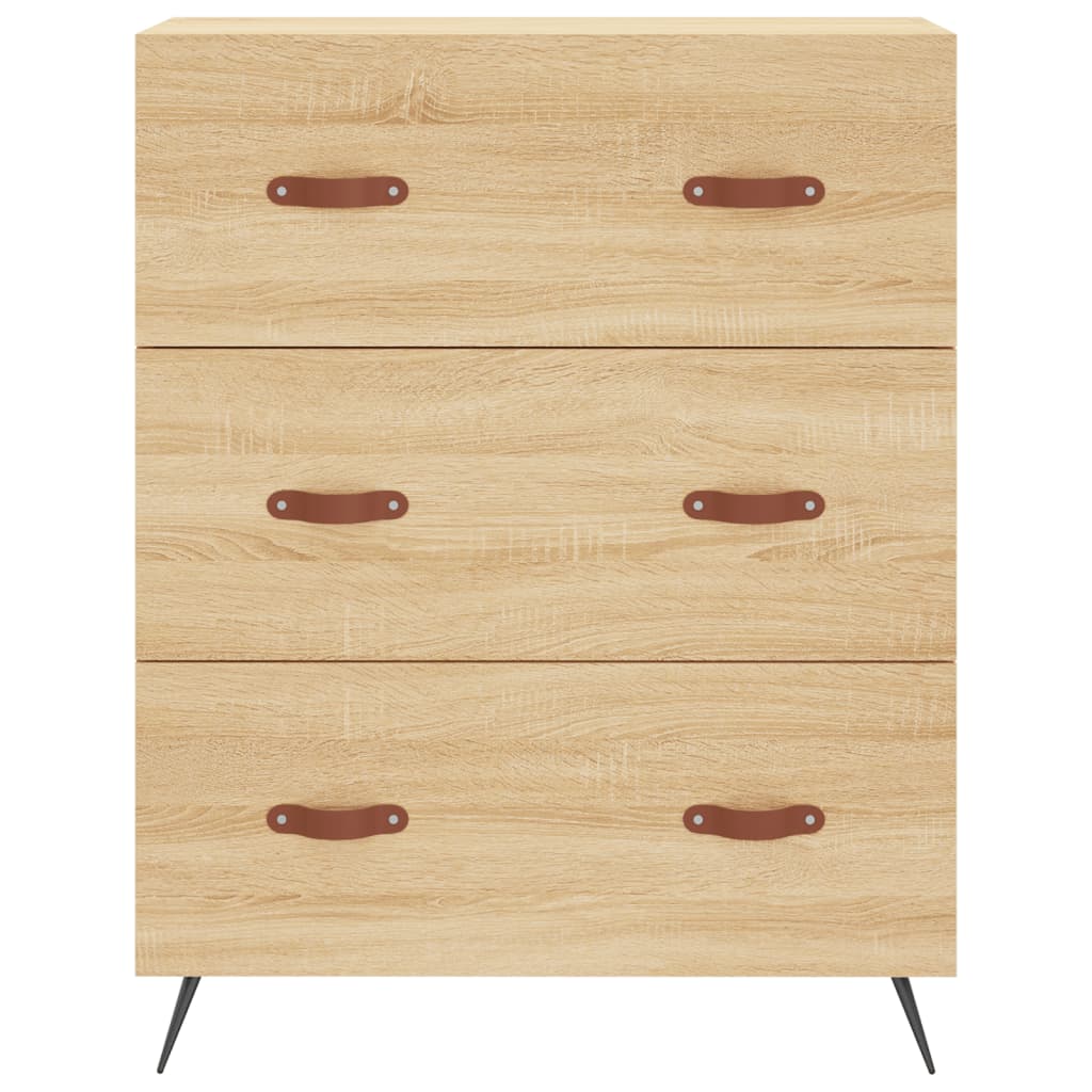Kommode Sonoma-Eiche 69,5x34x90 cm Holzwerkstoff