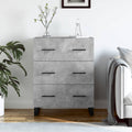 Sideboard Betongrau 69,5x34x90 cm Holzwerkstoff