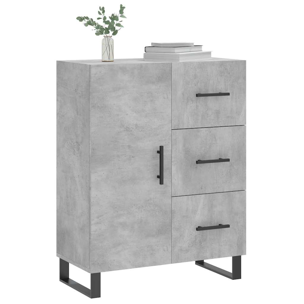 Sideboard Betongrau 69,5x34x90 cm Holzwerkstoff