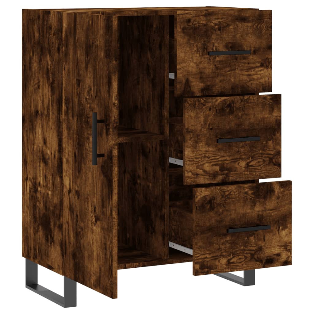 Sideboard Räuchereiche 69,5x34x90 cm Holzwerkstoff