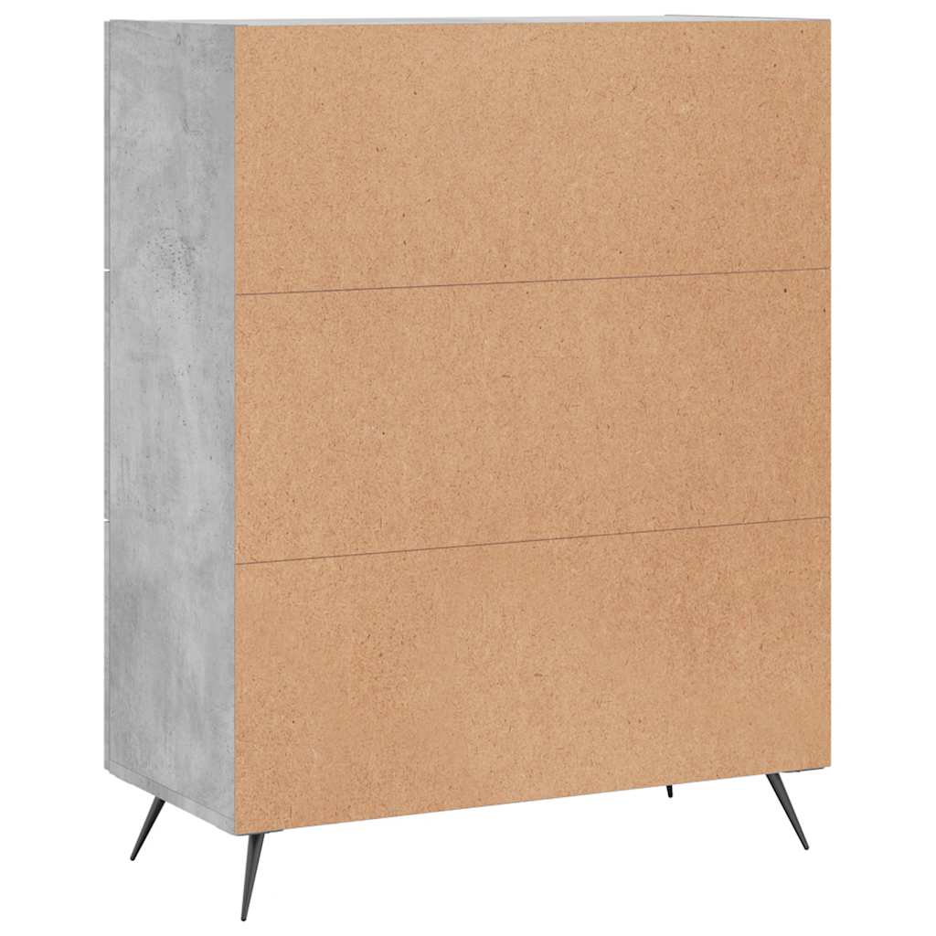 Sideboard Betongrau 69,5x34x90 cm Holzwerkstoff