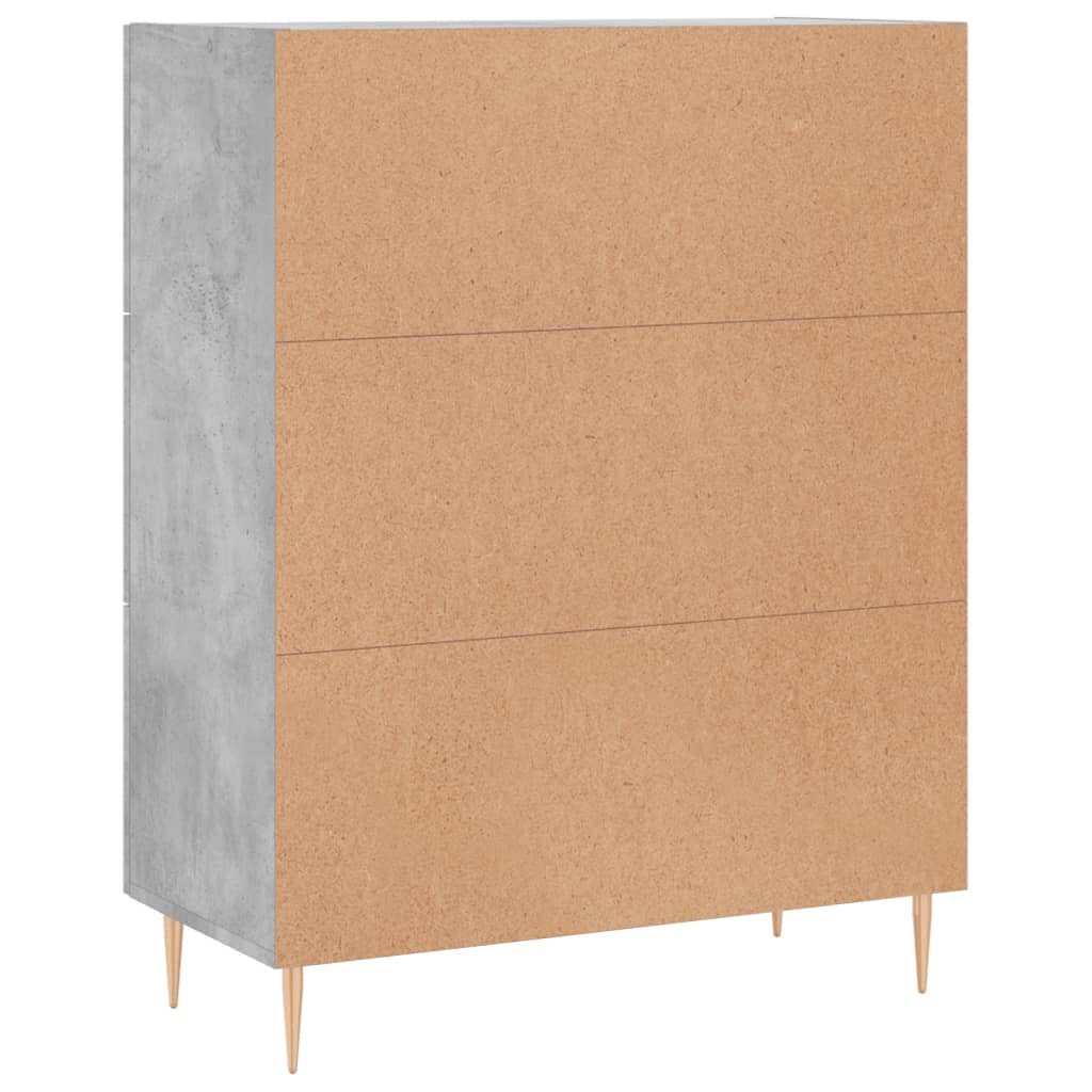 Sideboard Betongrau 69,5x34x90 cm Holzwerkstoff