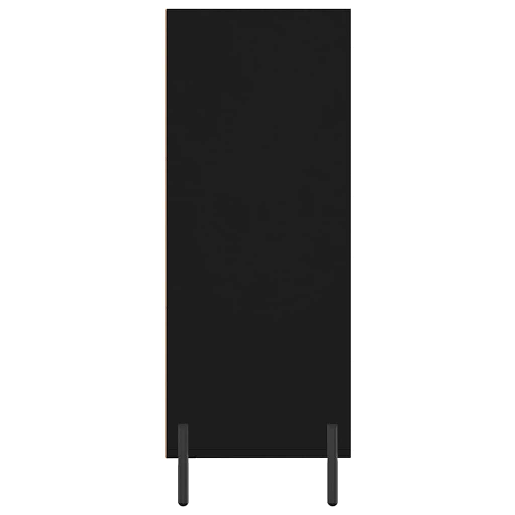 Regalschrank Schwarz 69,5x32,5x90 cm Holzwerkstoff