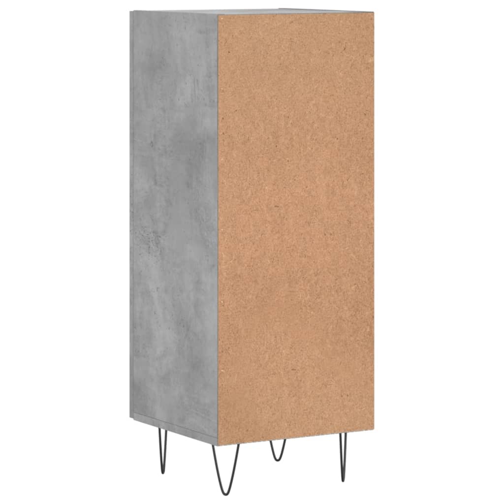 Sideboard Betongrau 34,5x34x90 cm Holzwerkstoff