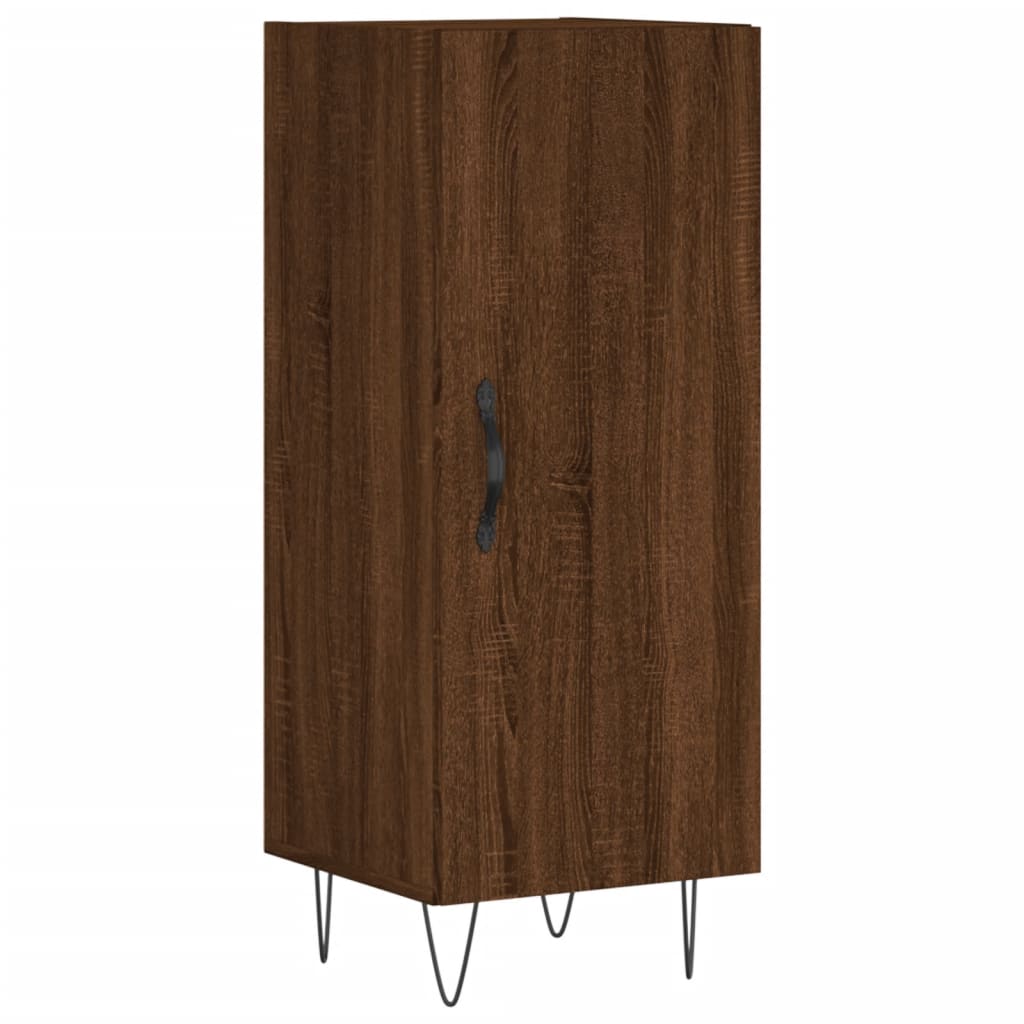 Sideboard Braun Eichen-Optik 34,5x34x90 cm Holzwerkstoff