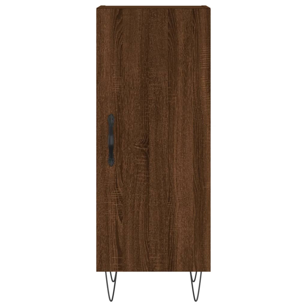 Sideboard Braun Eichen-Optik 34,5x34x90 cm Holzwerkstoff